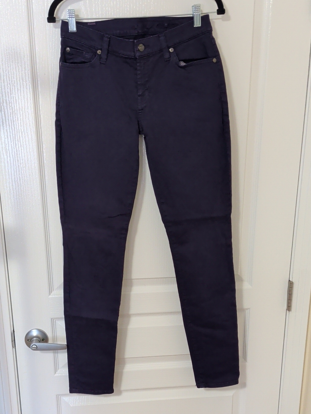 7 For All Mankind Purple Skinny Pants